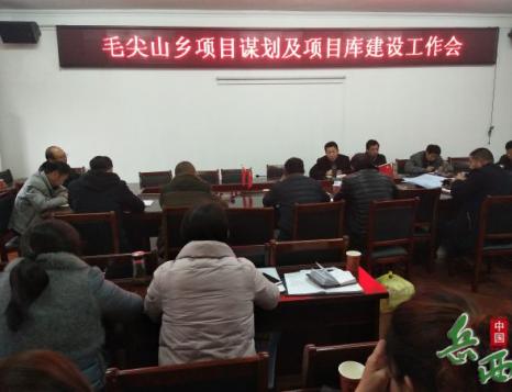 毛尖山乡积极项目谋划及项目库建设工作